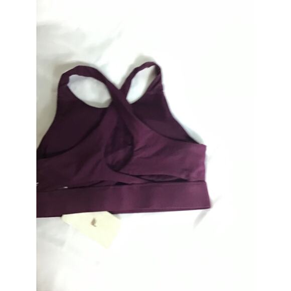 Fabletics Women Sport Bra Sz.Med Purple Ella High Impact Racerback Gym Workout - Picture 3 of 8
